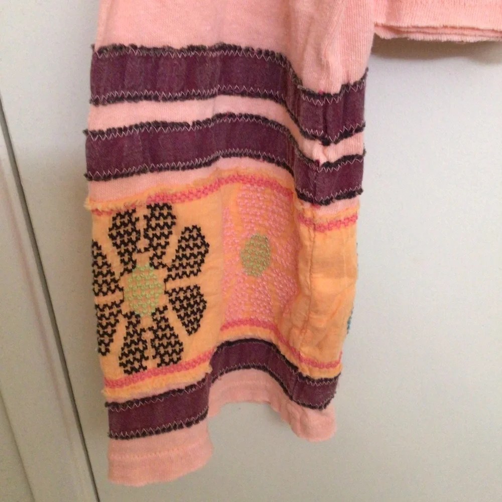 Free People Embroidered Boho Top HTF